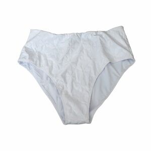 Kenny Flowers White High-Waist Floral Bikini Bottoms